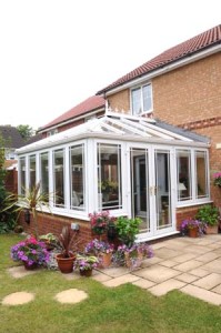 edwardian outside view of conservatory